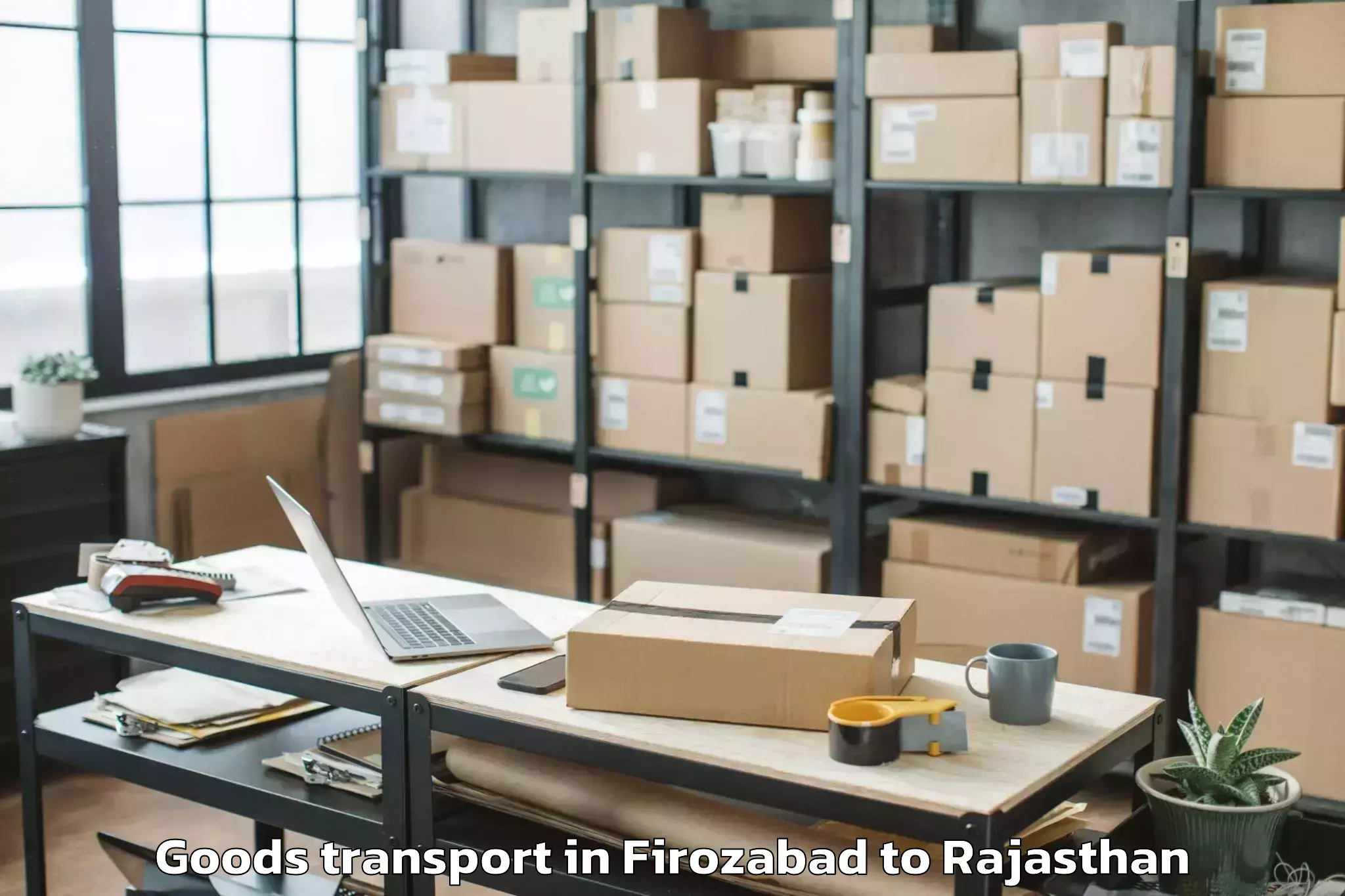 Reliable Firozabad to Indragarh Goods Transport